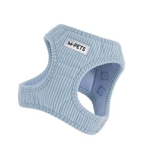 10859399 M-PETS VELVET DOG GÖĞÜS TASMASI BLUE (L)