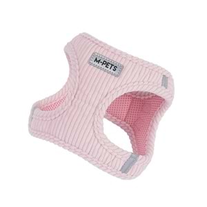 10860407 M-PETS VELVET DOG GÖĞÜS TASMASI PİNK (S)