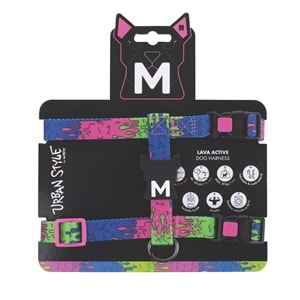 10868399 M-PETS URBAN STYLE LAVA ACTİVE KÖPEK GÖĞÜS TASMASI (M)