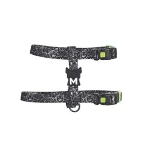 10868999 M-PETS URBAN STYLE BLACK/WHİTE ACTİVE KÖPEK GÖĞÜS TASMASI (XS)