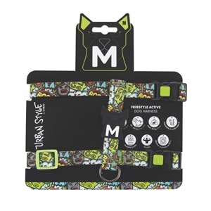 10869599 M-PETS URBAN STYLE MULTİCOLOR ACTİVE KÖPEK GÖĞÜS TASMASI (M)