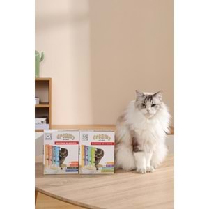 19041699-M-PETS 4 LEZZET KARIŞIK KEDİ CREAMY 40+8 BEDELSİZ 48X15GR