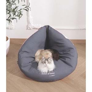 20304399 M-PETS SWEET DREAMS ÜÇGEN YATAK PİNK/GREY