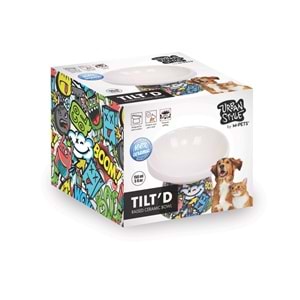 20501499 M-PETS URBAN STYLE TILTD SERAMİK MAMA KABI 150ML MİX COLOR