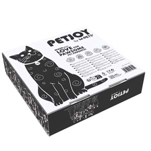 20502299 M-PETS PETJOY PAWSY SERAMİK MAMA KABI WHİTE (M) 175ML