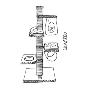 20635799 M-PETS CATELİTE LEONARDO KEDİ TIRMALAMA 68X40X127CM