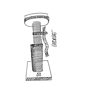 20635999 M-PETS CAT ELİTE GEORGE KEDİ TIRMALAMA 40X40X79CM