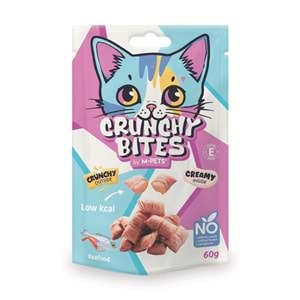 20646499 M-PETS CRUNCHY BITES DENİZ MAHSÜLLÜ KEDİ ÖDÜLÜ 60GR
