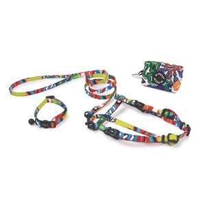 20801699 M-PETS URBAN STYLE FREESTYLE KEDİ GÖĞÜS TASMASI SET