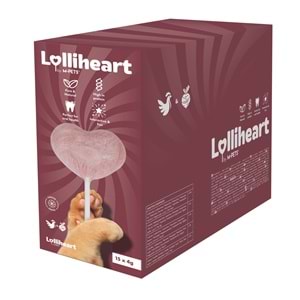 29013299 M-PETS LOLLİHEART PANCARLI KEDİ ÖDÜLÜ 4GR 15Lİ