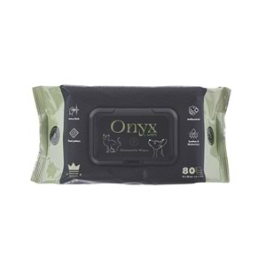 60106601 M-PETS ONYX PAPATYA KOKULU KEDİ ve KÖPEKLER İÇİN TEMİZLEME MENDİLİ 80Lİ