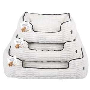 60301699 M-PETS WARM HUG CUSHİON YATAK (S) WHİTE