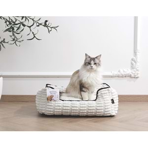 60301699 M-PETS WARM HUG CUSHİON YATAK (S) WHİTE