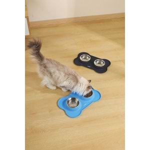 60530899 M-PETS DUET SILICONE MAT MAMA KABI BLUE 2X200ML
