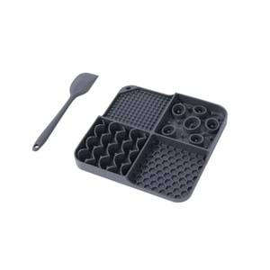 60568099 M-PETS LECCA SIVI ÖDÜL MATI KAŞIKLI SET BLACK (M)