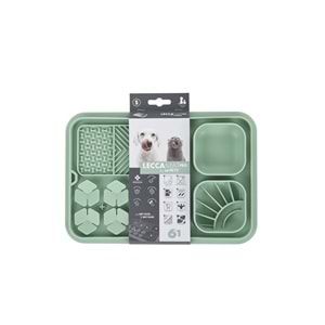 60568903 M-PETS LECCA PRO 6İN1 YAVAŞ BESLENME VE YALAMA MATI GREEN (S)