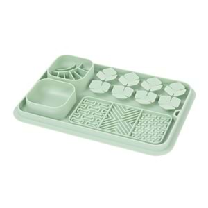 60568903 M-PETS LECCA PRO 6İN1 YAVAŞ BESLENME VE YALAMA MATI GREEN (S)