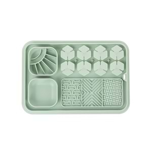 60568903 M-PETS LECCA PRO 6İN1 YAVAŞ BESLENME VE YALAMA MATI GREEN (S)