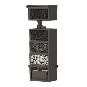 NANUX ROCK BLUBİOS DEKORLU NANO AKVARYUM 25X27X27CM