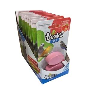 SG008 BEAKS ÇİLEK AROMALI GAGA TAŞI İKİLİ 9LU PAKET