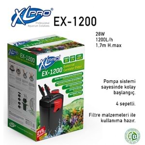 XLPRO EX-1200 DIŞ FİLTRE 1200L/H (DOLU)