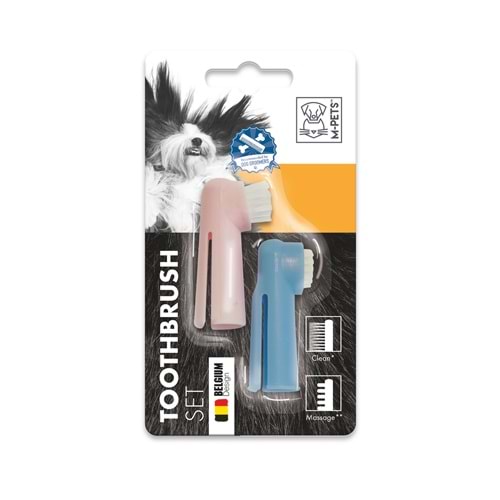 10106799 M-PETS TOOTHBRUSH PARMAK DİŞ FIRÇASI 2Lİ