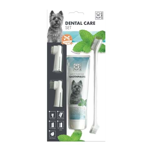 10110799 M-PETS KÖPEKLER İÇİN NANELİ DİŞ MACUNU+FIRÇA SETİ