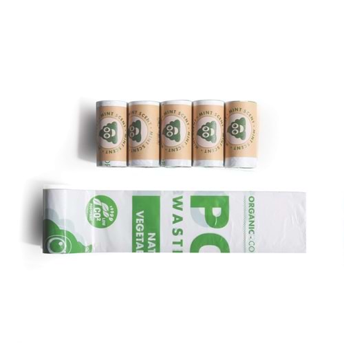 10170499 M-PETS POO DIŞKI POŞETİ 15 YAPRAK NANE KOKULU 30LU PAKET
