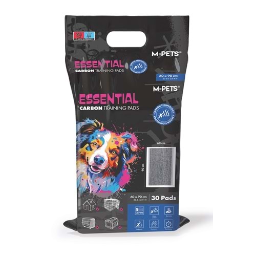 10174699 M-PETS ESSENTIAL CARBONLU ÇİŞ PEDİ 60X90CM 30LU