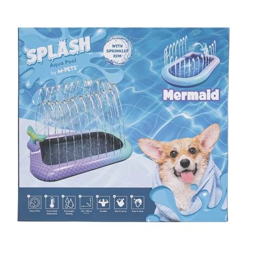 10374899 M-PETS SPLASH DENİZ KIZI TEMALI OYUN HAVUZU FİSKİYELİ