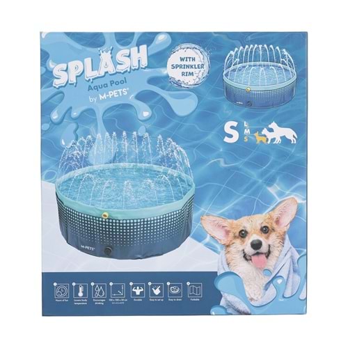 10375217 M-PETS SPLASH FİSKİYELİ YUVARLAK KÖPEKLER İÇİN OYUN HAVUZU (S)