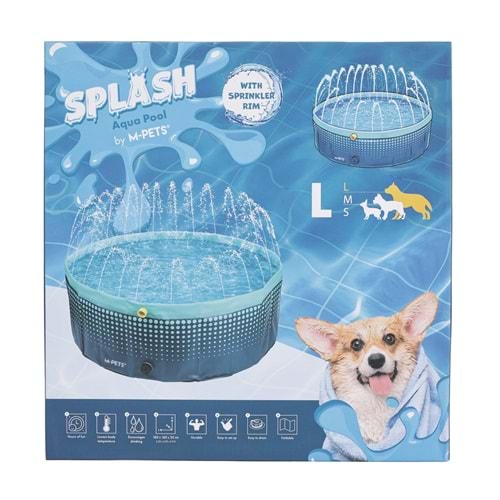 10375417 M-PETS SPLASH FİSKİYELİ YUVARLAK KÖPEKLER İÇİN OYUN HAVUZU (L)