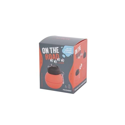 10540899 M-PETS ON THE ROAD KATLANABİLEN SEYAHAT SULUĞU 200-550ML ORANGE