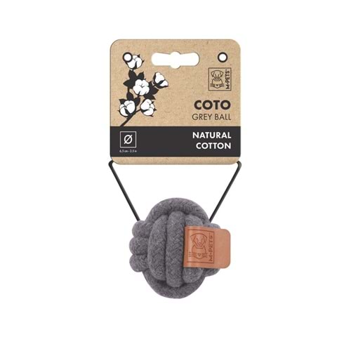10652113 M-PETS COTO GREY BALL 6,5CM ÖRGÜ TOP OYUNCAK