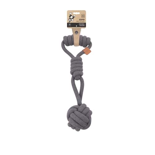 10653513 M-PETS COTO GREY TUG BALL 36CM ÖRGÜ OYUNCAK