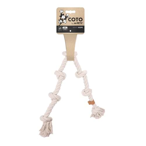 10668901 M-PETS COTO WHİTE ROPE 105CM İP OYUNCAK
