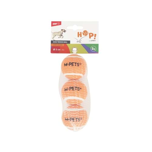 10670399 M-PETS HOP TENNİS TOPU ORANGE 5CM 3LÜ SET
