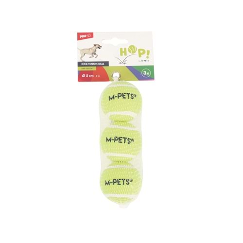 10670599 M-PETS HOP TENNİS TOPU YELLOW 5CM 3LÜ SET