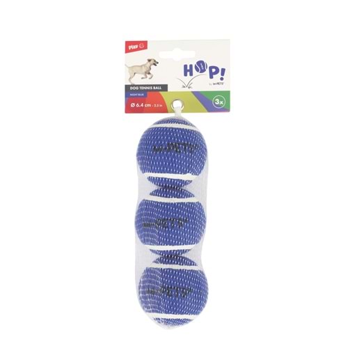10670899 M-PETS HOP TENNİS TOPU BLUE 6,4CM 3LÜ SET