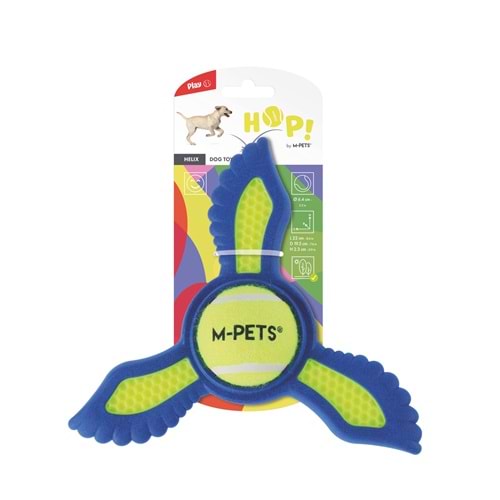 10671199 M-PETS HOP HELIX KÖPEK OYUNCAĞI YELLOW & BLUE