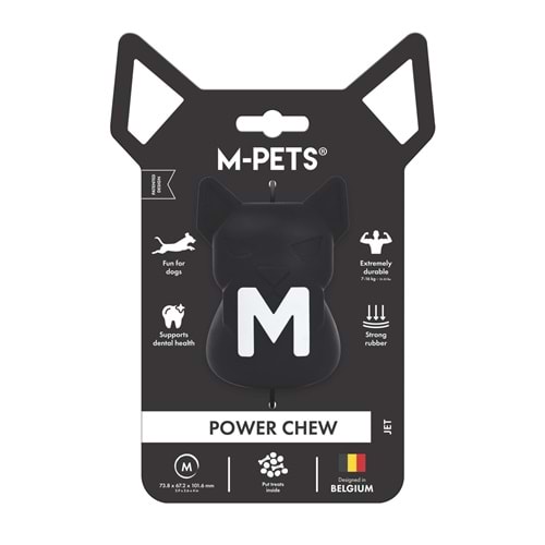 10675808 M-PETS POWER CHEW KAUÇUK KÖPEK ÖDÜL OYUNCAĞI JET (M)