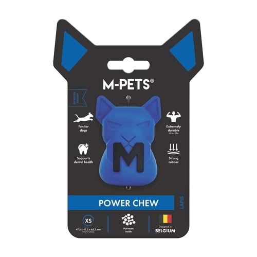 10676217 M-PETS POWER CHEW KAUÇUK KÖPEK ÖDÜL OYUNCAĞI LAPIS (XS)