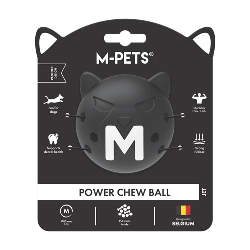 10679208 M-PETS POWER CHEW BALL KAUÇUK KÖPEK OYUNCAĞI JET (M)
