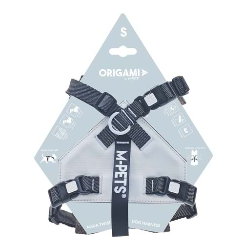 10852499 M-PETS ORIGAMI REFLEKTÖRLÜ SIRT TASMASI BLUE (S)