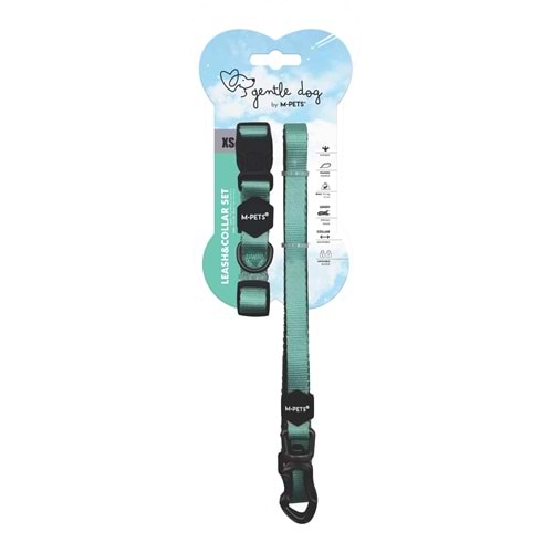 10852999 M-PETS GENTLE DOG BOYUN TASMASI ve GEZDİRME SET (XS) GREEN