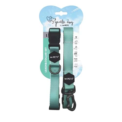 10853899 M-PETS GENTLE DOG BOYUN TASMASI ve GEZDİRME SET (L) GREEN