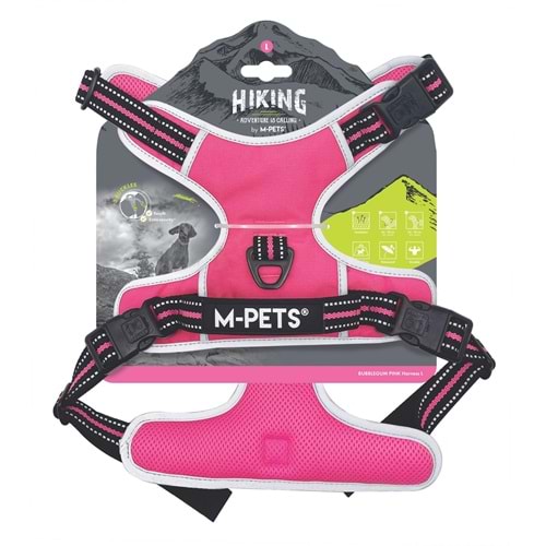 10854199 M-PETS HIKING REFLEKTÖRLÜ SOFT SIRT TASMASI PINK (L)