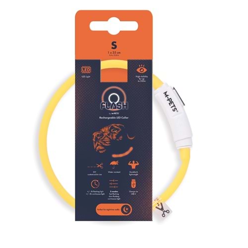 10855499 M-PETS FLASH LED BOYUN TASMA ORANGE (S)