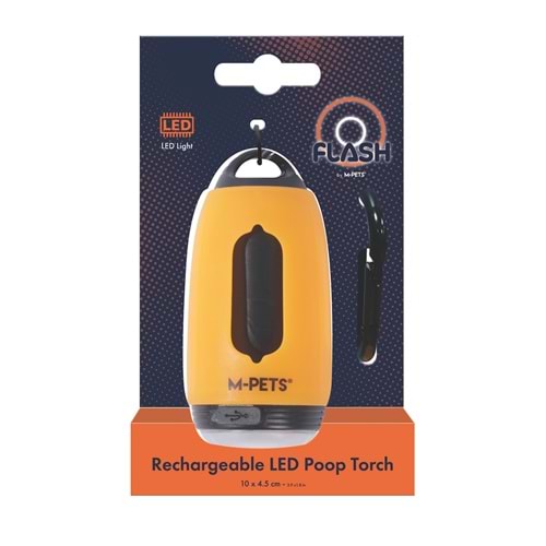 10856499 M-PETS FLASH LED DIŞKI POŞETİ KUTUSU ORANGE