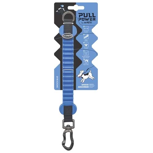 10860199 M-PETS PULL POWER ŞOK EMİCİ ARA TASMA BLUE